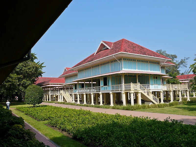 The summer seaside palace is located midway between Cha-Am and Hua Hin